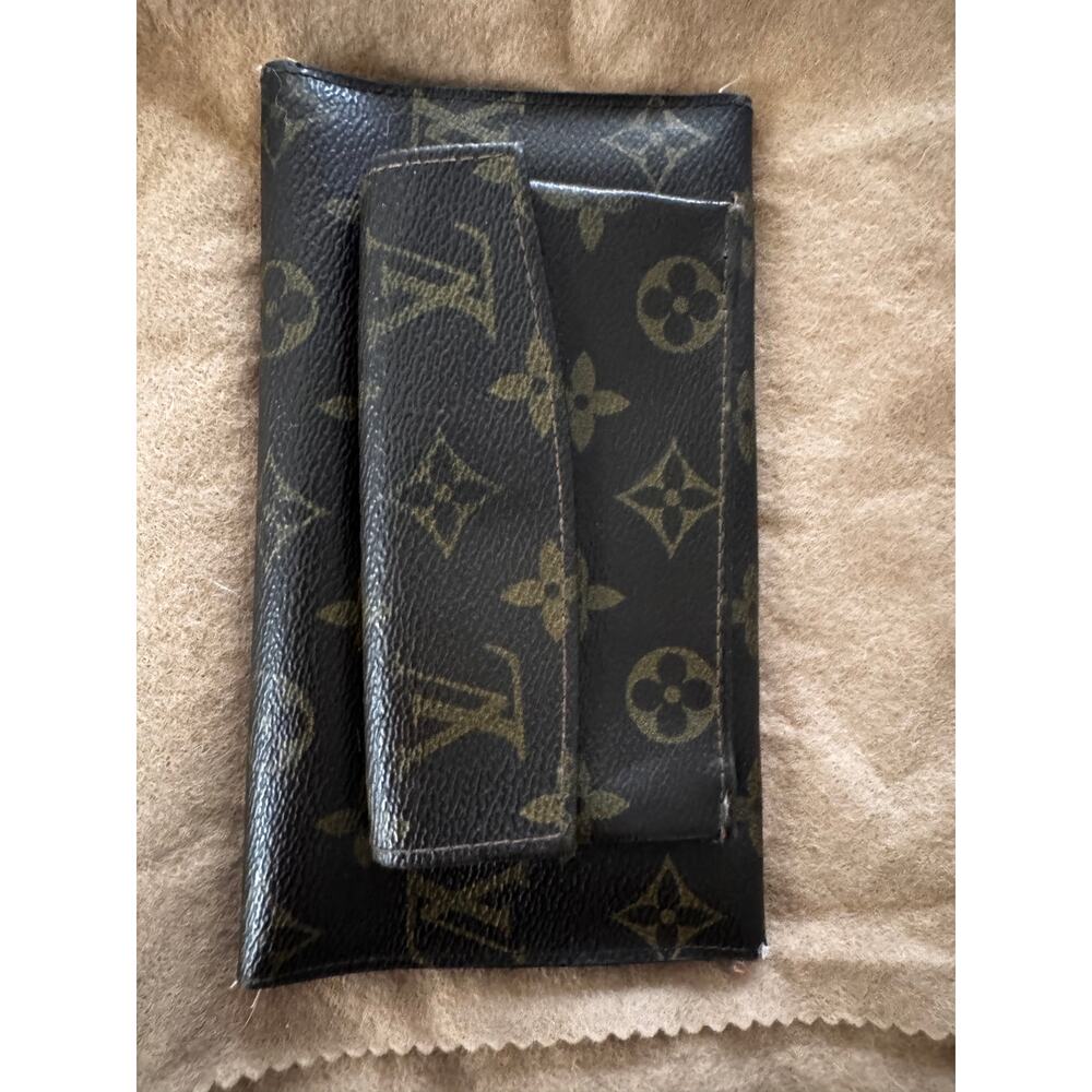 Authentic Vintage Louis Vuitton Monogram Trifold Long Wallet Made in France 80s - Picture 2 of 7